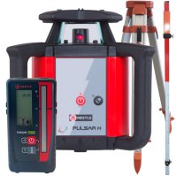 Niwelator obrotowy PULSAR H NESTLE + Statyw aluminiowy średni SurvGeo + Łata laserowa 2,4m SurvGeo 