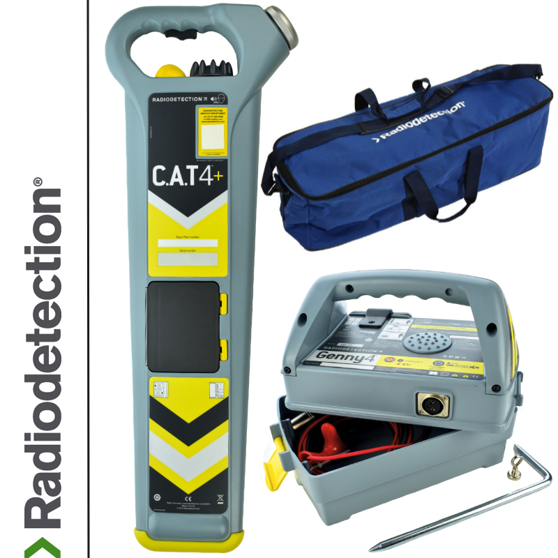 Radiodetection Wykrywacz instalacji podziemnych Cat4+ & Genny & Torba transportowa